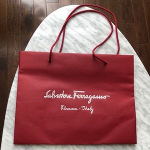 Ferragamo paper shopping bag